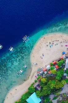 Luftaufnahmen einer Insel der Philippinen