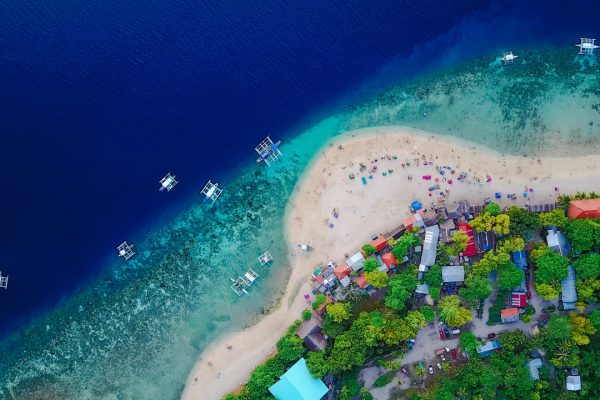 Luftaufnahmen einer Insel der Philippinen